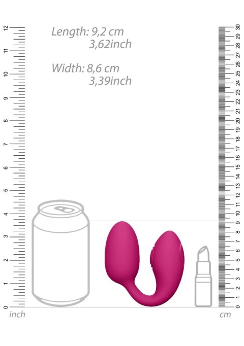 Wibrator Aika ShotsToys różowy z pilotem USB
