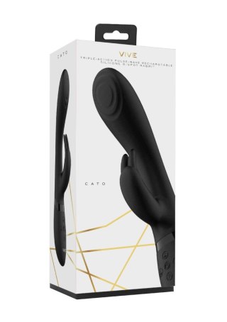 Wibrator króliczek Cato ShotsToys punkt G silikonowy USB czarny