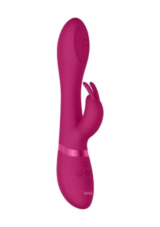 Wibrator króliczek Mira wirujący różowy USB
