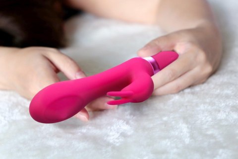 Wibrator króliczek Mira wirujący różowy USB