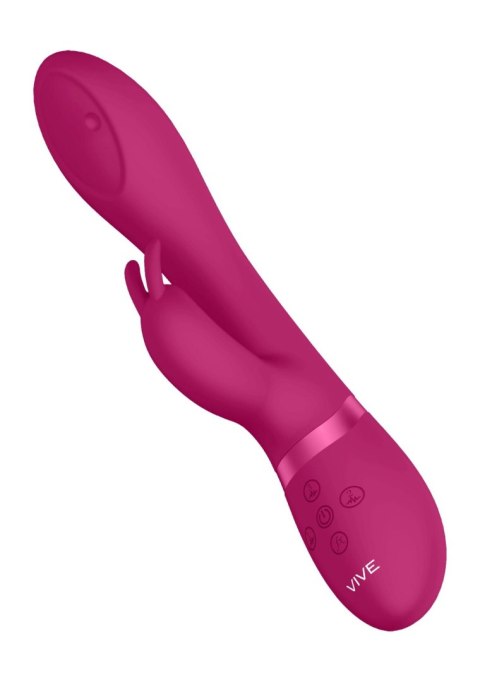 Wibrator króliczek Mira wirujący różowy USB
