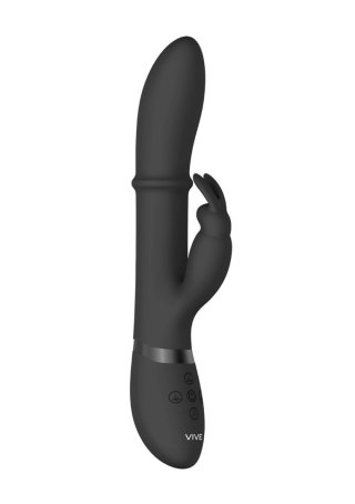 Wibrator króliczek VIVE Halo silikonowy czarny 14 cm USB