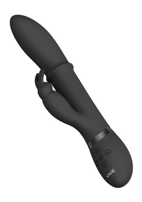Wibrator króliczek VIVE Halo silikonowy czarny 14 cm USB