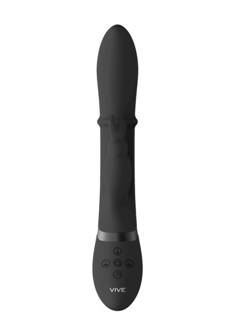 Wibrator króliczek VIVE Halo silikonowy czarny 14 cm USB