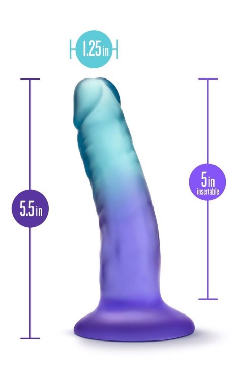 Dildo PVC B Yours Morning Dew szafirowy 13 cm