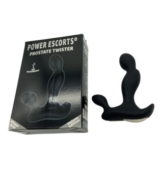 Masażer prostaty silikonowy Power Escorts czarny ładowalny