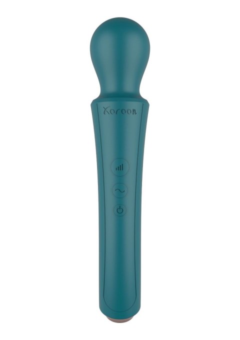 Masażer wibracyjny zakrzywiony XOCOON zielony 27 cm