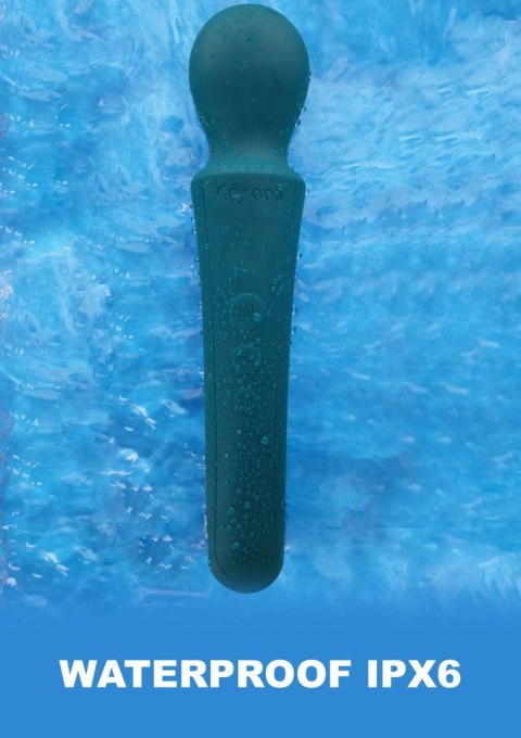 Masażer wibracyjny zakrzywiony XOCOON zielony 27 cm