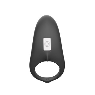 Pierścień erekcyjny wibrujący Shark silikonowy czarny USB wodoodporny