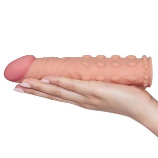 Przedłużka na penisa Lovetoy realistyczna cielista 18 cm