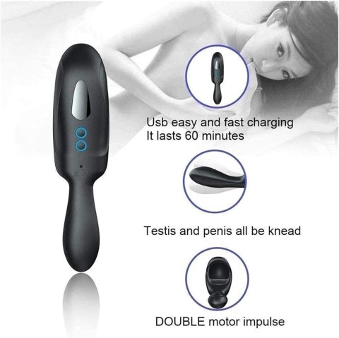 Regulowany masturbator z wibracją B Series Cute wodoodporny
