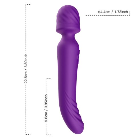 Stymulator łechtaczki Mission fioletowy rozgrzewający silikonowy USB