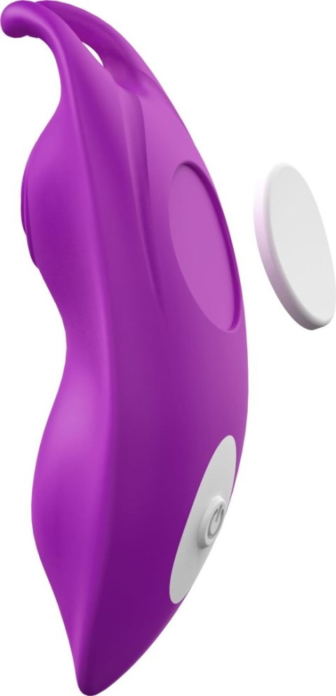 Stymulator łechtaczki do majtek Joy fioletowy z pilotem USB