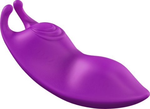Stymulator łechtaczki do majtek Joy fioletowy z pilotem USB