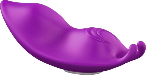 Stymulator łechtaczki do majtek Joy fioletowy z pilotem USB