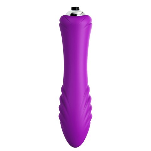 Wibrator bullet B Series Joy fioletowy 9 trybów silikonowy wodoodporny