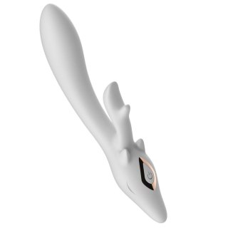 Wibrator króliczek silikonowy B-Series Joy biały 22 cm USB