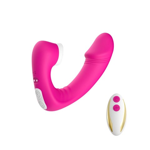 Wibrator punktu G Joy silikonowy różowy z pilotem USB