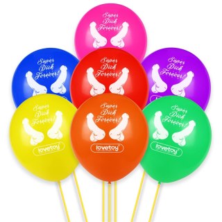 Balony panieńskie Super Dick Forever Lovetoy zestaw 7