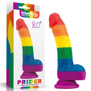 Dildo realistyczne Prider Lovetoy platynowy silikon 20,5 cm