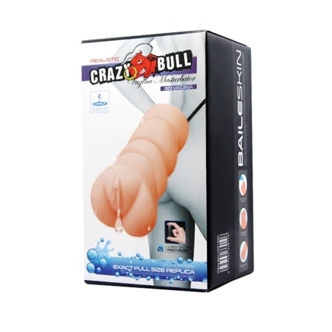 Masturbator realistyczna 3D wagina Crazy Bull