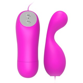 Mini wibrator Baile różowy silikonowy 12 funkcji zdalny