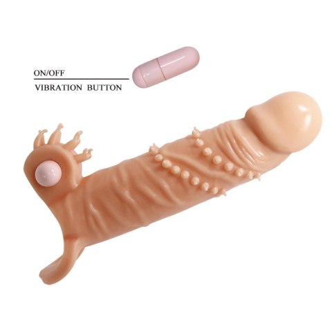 Przedłużka wibrująca na penisa Pretty Love Connor 17 cm