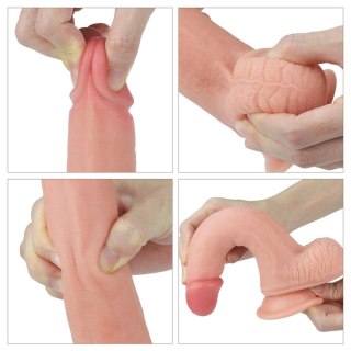 Realistyczne dildo dwuwarstwowe silikonowe Lovetoy 20.5 cm