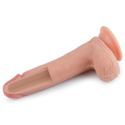 Realistyczne dildo dwuwarstwowe silikonowe Lovetoy 20.5 cm
