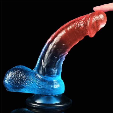 Dildo realistyczne Lovetoy Dazzle Studs zakrzywione 19 cm