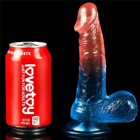 Dildo realistyczne Lovetoy Dazzle Studs zakrzywione 19 cm