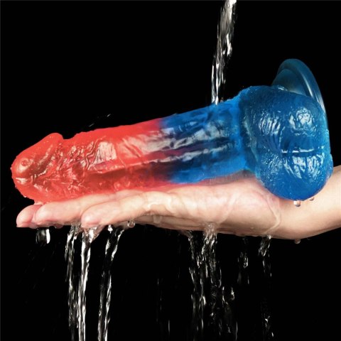 Dildo realistyczne Lovetoy Dazzle Studs zakrzywione 19 cm