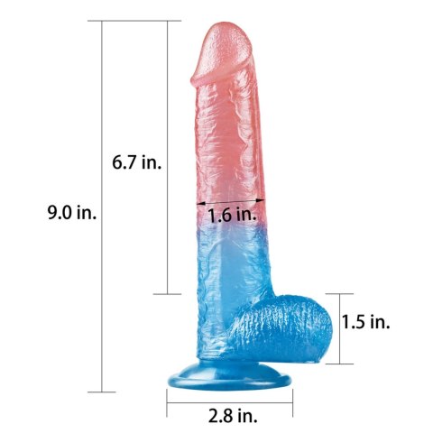 Dildo realistyczne Lovetoy z przyssawką 23 cm
