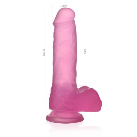 Dildo żelowe Lovetoy realistyczne różowe 17 cm z przyssawką