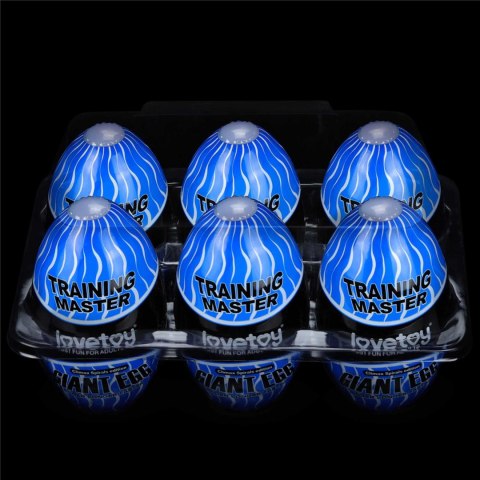 Masturbator Lovetoy Giant Egg Climax Spirals przezroczysty TPE 13 cm