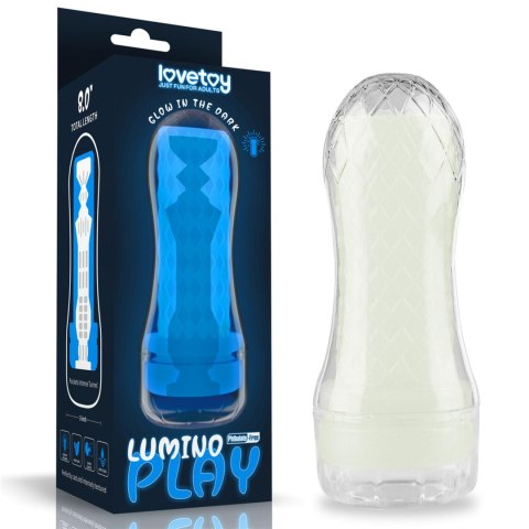 Masturbator Lumino Play świecący Lovetoy biały 20 cm