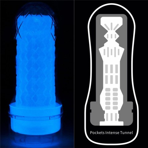 Masturbator Lumino Play świecący Lovetoy biały 20 cm