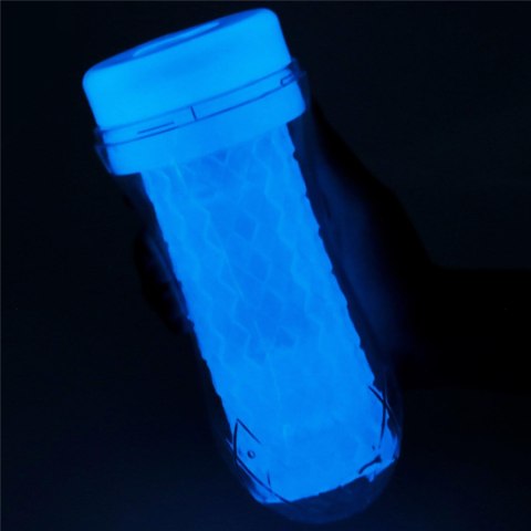 Masturbator żebrowany Lumino Play Lovetoy biały świecący 20 cm