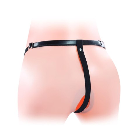 Podwójny strap on wydrążony Lovetoy 18 cm