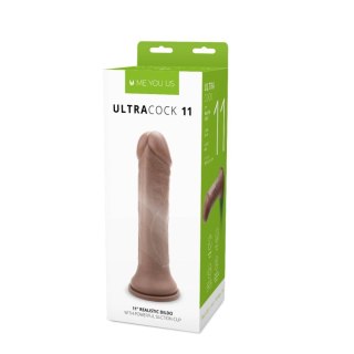 Dildo realistyczne Me You Us karmelowe 11 cali