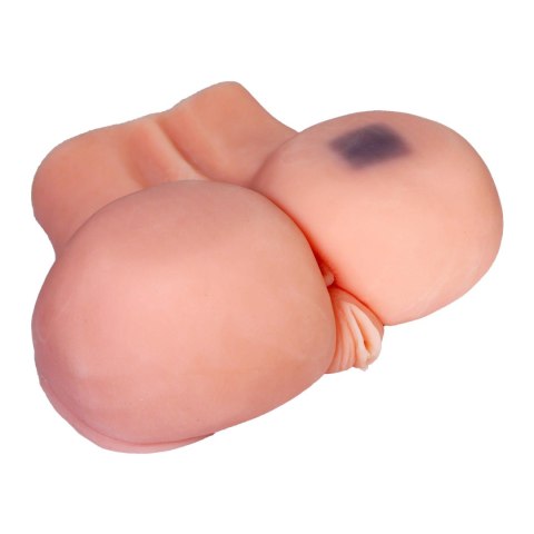 Masturbator wibrujący realistyczny XXL z pochwą i pośladkami 27 cm