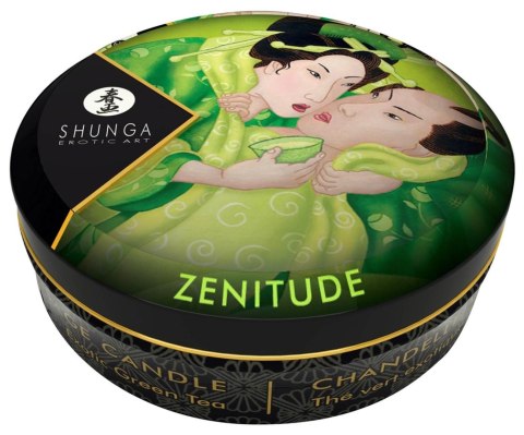 Mini Świeca do masażu Zenitude zielonej herbaty Shunga