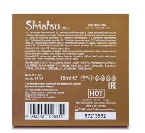 Perfumy feromonowe Hot Shiatsu szare 15 ml