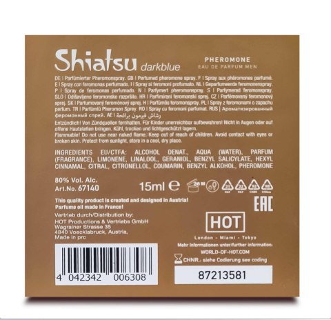 Perfumy feromonowe Shiatsu męskie granatowe 15 ml