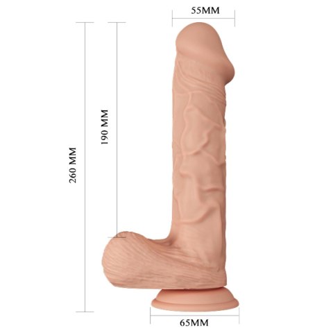 Realistyczne cieliste dildo Baile Bergrisi 26 cm z przyssawką