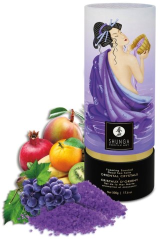 Sól do kąpieli Shunga Oriental Crystals owoce egzotyczne fioletowa