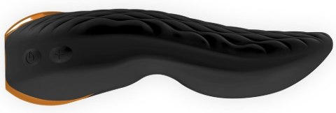 Wibrator podwójny Shunga Aiko silikonowy czarny USB 11 cm