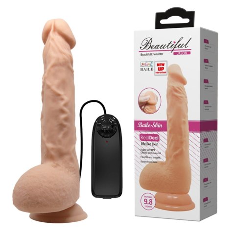 Wibrator realistyczny Baile Beautiful Jason 25 cm z przyssawką