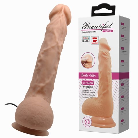 Wibrator realistyczny Baile Beautiful Jason 25 cm z przyssawką