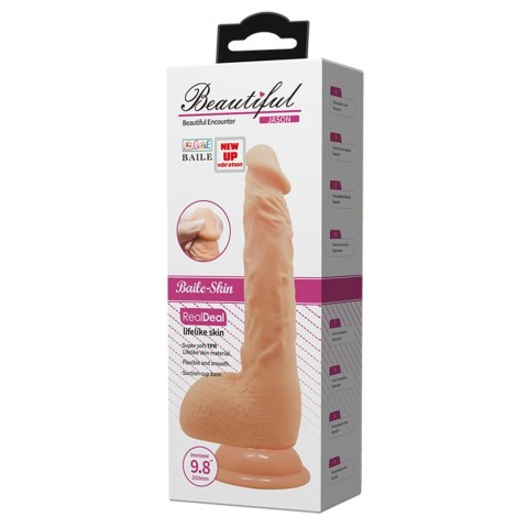 Wibrator realistyczny Baile Beautiful Jason 25 cm z przyssawką